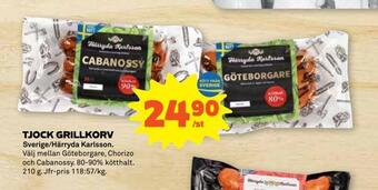Stora Coop Tjock grillkorv erbjuda