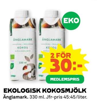 Stora Coop Ekologisk kokosmjölk erbjuda