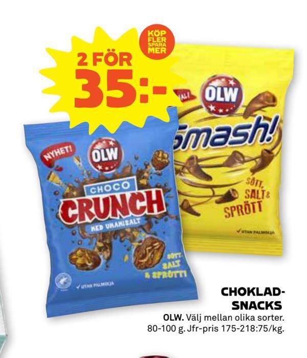 Stora Coop Chokladsnacks erbjuda