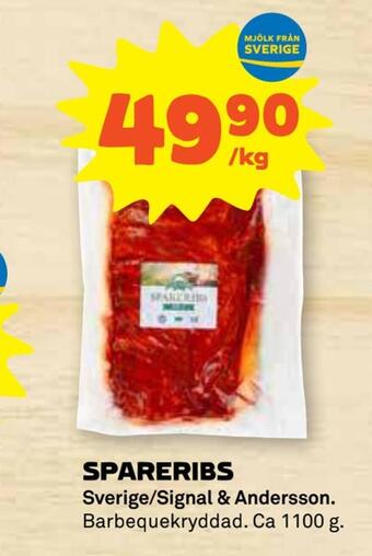 Stora Coop Spareribs erbjuda