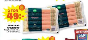Stora Coop Familjens grillkorv erbjuda