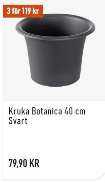 Granngården Kruka Botanica 40 cm Svart erbjuda