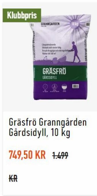Gräsfrö Granngården Gårdsidyll, 10 kg