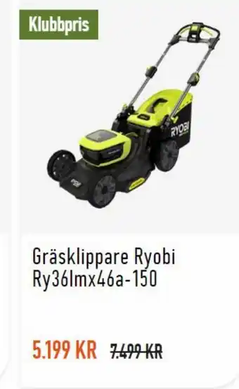 Gräsklippare Ryobi Ry36lmx46a-150