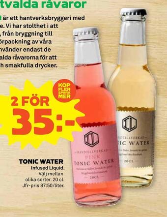 Stora Coop Tonic water erbjuda