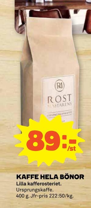 Stora Coop Kaffe hela bönor erbjuda