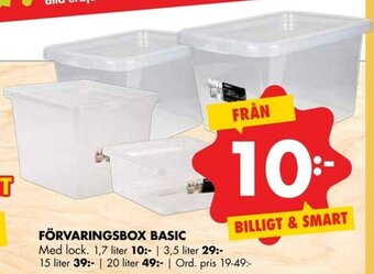 ÖoB Förvaringsbox Basic 1,7 liter erbjuda
