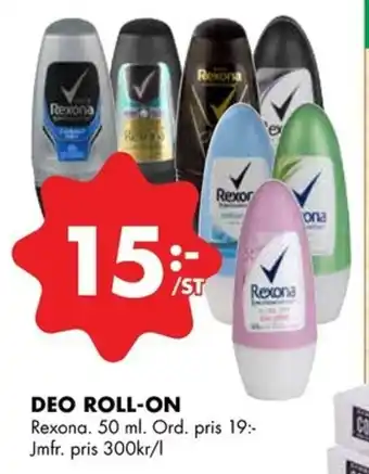 ÖoB Rexona Deo Roll-on 50ml erbjuda