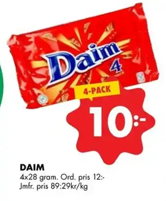 Daim 4x28 gram