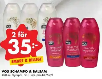 ÖoB VO5 Schampo & Balsam 400ml erbjuda