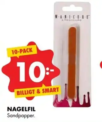 ÖoB Nagelfil Sandpapper 10-pack erbjuda