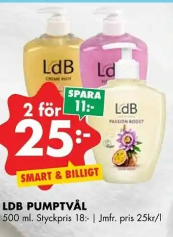ÖoB LdB Pumptvål 500ml erbjuda