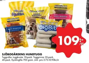 ÖoB Sjöbogårdens Hundtugg 10/35/40-pack erbjuda