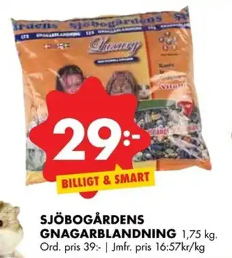 ÖoB Sjöbogårdens Gnagarblandning 1,75kg erbjuda