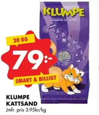 ÖoB Klumpe Kattsand 20kg erbjuda