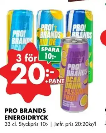 Pro Brands Energidryck 33cl