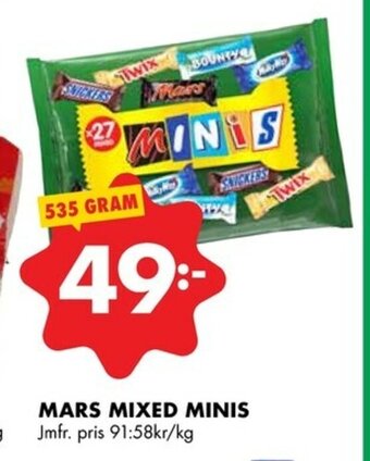 ÖoB Mars Mixed Minis 535 gram erbjuda