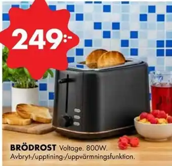 ÖoB Brödrost 800W erbjuda