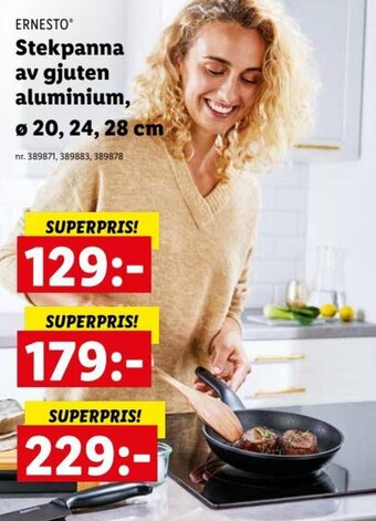 Lidl ERNESTO Stekpanna av gjuten aluminium, erbjuda