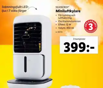 Lidl SILVERCREST Miniluftkylare erbjuda