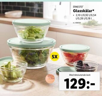 Lidl ERNESTO Glasskålar* erbjuda