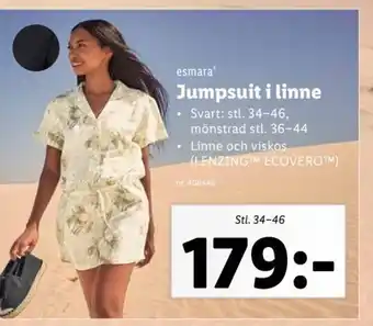 Lidl esmara Jumpsuit i linne erbjuda