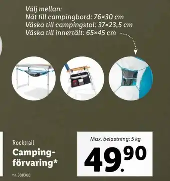 Lidl Rocktrail Camping-förvaring* erbjuda