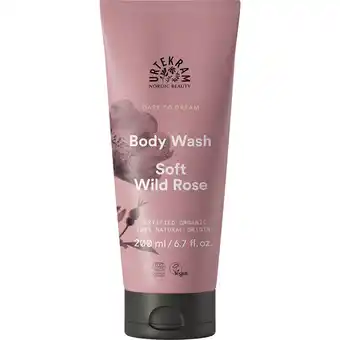 Apotek Hjärtat Urtekram beauty soft wild rose body wash 200 ml erbjuda