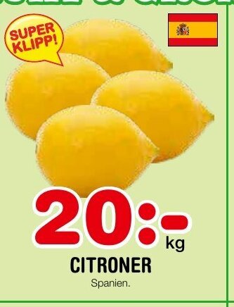 Nya Pulsen CITRONER erbjuda