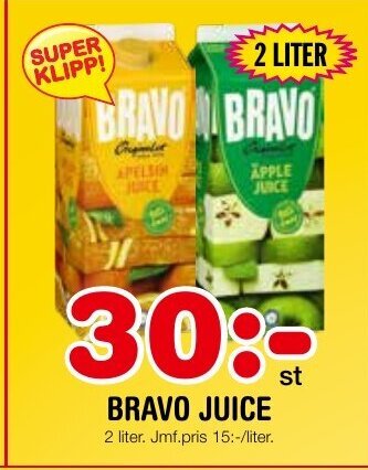Nya Pulsen BRAVO JUICE erbjuda