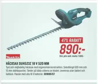 Swedol Makita häcksax erbjuda