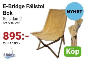 Erlandsons Brygga E-bridge fällstol bok erbjuda