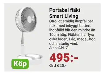 Erlandsons Brygga Portabel fläkt smart living erbjuda
