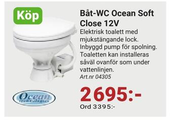 Erlandsons Brygga Båt-wc ocean soft close 12v erbjuda