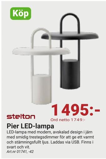 Erlandsons Brygga Pier led-lampa erbjuda