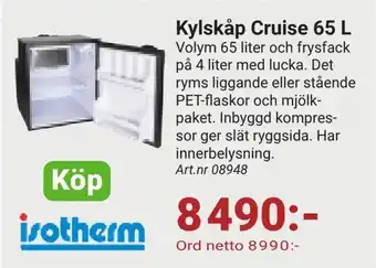 Erlandsons Brygga Kylskåp cruise 65 l erbjuda