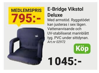 Erlandsons Brygga E-bridge vikstol deluxe erbjuda