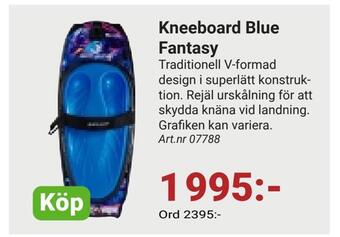 Erlandsons Brygga Kneeboard blue fantasy erbjuda