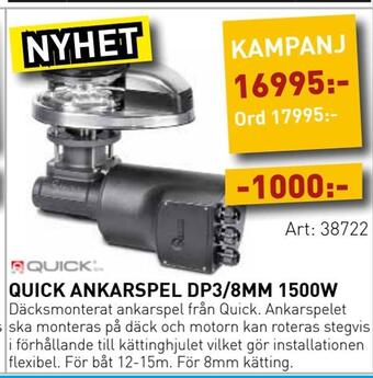 SeaSea Quick ankarspel dp3/8mm 1500w erbjuda