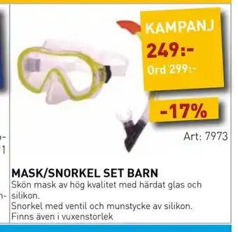 SeaSea Mask/snorkel set barn erbjuda