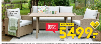 Rusta Loungeset Malaga erbjuda