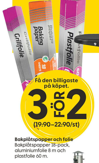 Rusta Bakplåtspapper och folie erbjuda