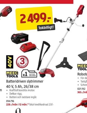 Jula Meec tools grästrimmer erbjuda