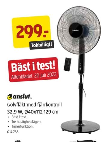 Jula Anslut golvfläkt erbjuda