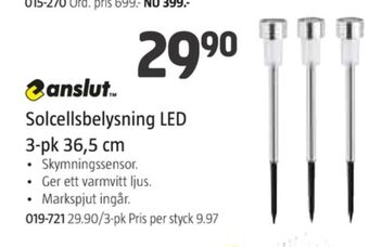 Jula Anslut solcellslampor erbjuda