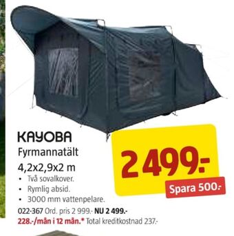 Jula Kayoba tält erbjuda