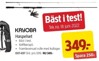 Jula Kayoba haspelset erbjuda