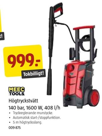 Jula Meec tools högtryckstvätt erbjuda