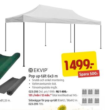 Jula Ekvip paviljong erbjuda