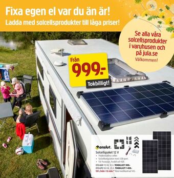 Jula Anslut solcellsanläggning erbjuda